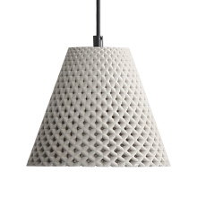 Golden Canada 2419-8 GCT - Golden Lighting Clarus 8in Integrated LED Pendant in Grey Cement